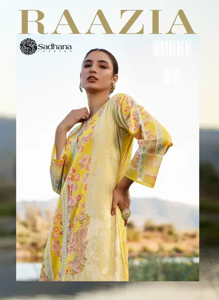 Raazia By Sadhana Printed Lawn Cotton Salwar Kameez Wholesale Market In Surat Catalog