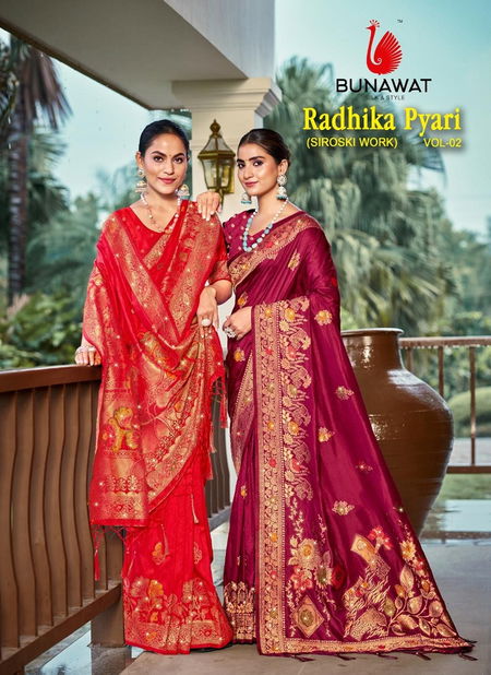 Radhika Pyari Vol 2 By Bunawat Silk Wedding Wear Sarees Suppliers In India Catalog