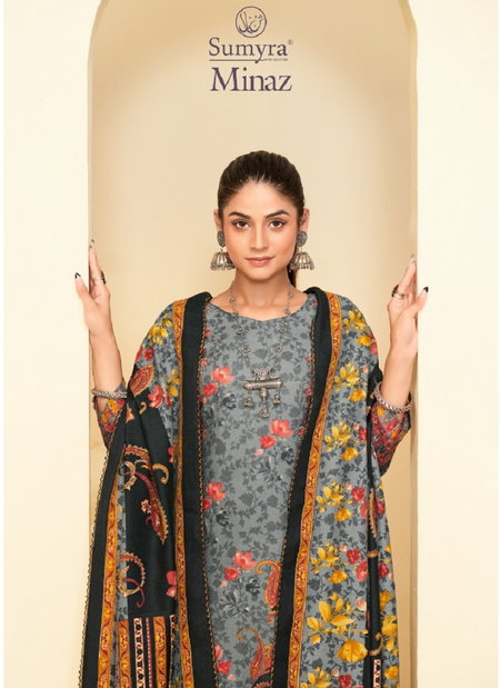 Radhika Sumyra Minaz Designer Printed Winter Dress Material Wholesale Price In Surat
