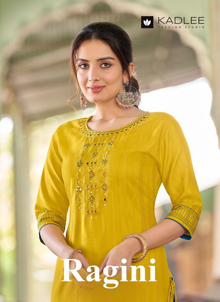 Ragini By Kadlee Rayon Weaving Designer Kurtis Wholesale Market In Surat
 Catalog