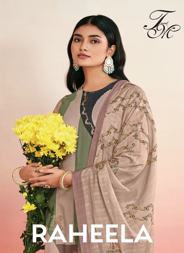 Raheela By T&M Lawn Cotton Dress Printed Material Wholesale Shop In Surat