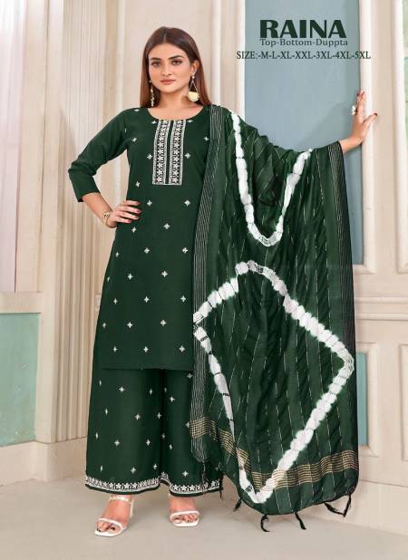 Raina Cotton Dn 1001 Series Readymade Suits Exporters in India Catalog
