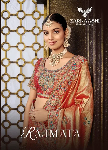 Rajmata By Zarkaashi Tissue Bulk Wedding Wear Saree Orders In India
