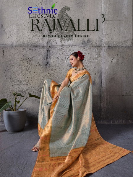 Rajvalli Vol 3 By Sethnic Kanjivaram Silk Occasion Wear Saree Wholesale Online
