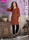Rajvee Orange New Latest Collection Of Rayon Short Kurtis Collection 