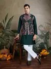 Rajwada Attire 2 by Shubhvastra Viscose Silk Mens Kurta With Koti Online Wholesale