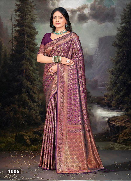 Rajwadi Vol 06 By Bunawat Banarasi Silk Wedding Wear Saree Wholesale Online
