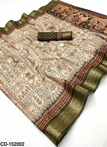 Rajyog Dola Jaquard Silk Digital Printed Online Saree Wholesale