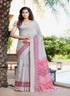 Rajyog New Trisha Linen Latest Fancy Ethnic Wear Printed Saree Collection
