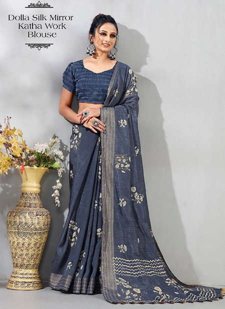 Rakhi 42 By Kalpatru Dola Silk Printed Designer Sarees Wholesale Price In Surat