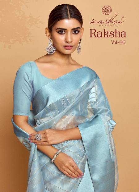 Raksha Vol 20 By Kashvi Organza Silk Designer Sarees Wholesale Clothing Suppliers In India Catalog