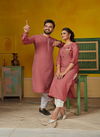 Ram-Leela Couple Combo Of Kurta With Pants And Kurti With Pants 