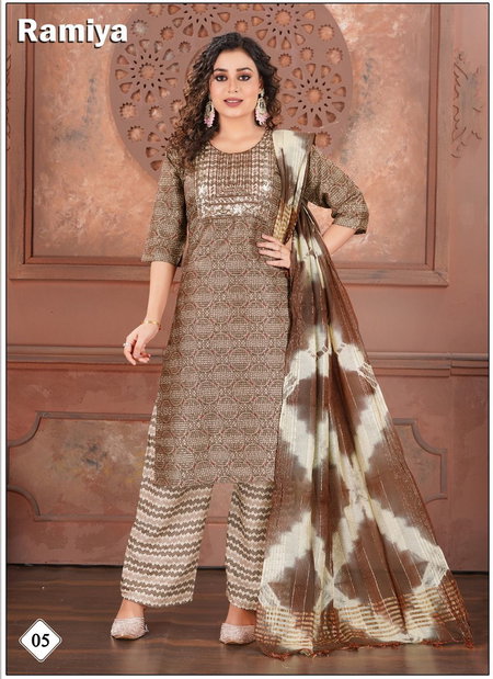 Ramiya Vol 1 By Golden Rayon Printed Readymade Suits Wholesale In Delhi
