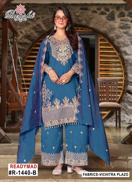 Ramsha R 1440 nx Vichitra Embroidery Readymade Suits Wholesale Online
