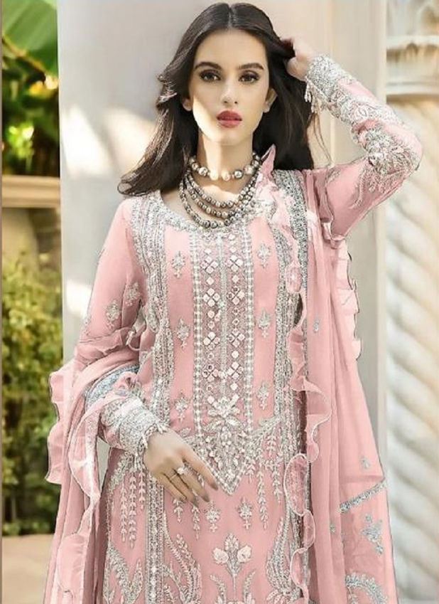 Ramsha R 602 Nx Embroidered Georgette Pakistani Suits Catalog
