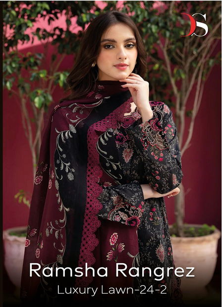 Ramsha Rangrez Luxury Lawn 24 Vol 2 By Deepsy Cotton Pakistani Suits Wholesale Shop In Surat
 Catalog