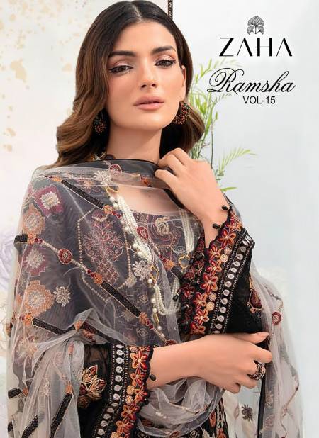 Ramsha Vol 15 By Zaha Georgette Embroidered Pakistani Suits Wholesale Shop In Surat
 Catalog