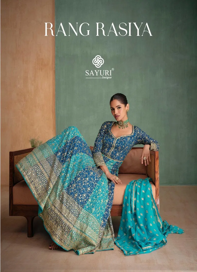 Rang Rasia By Sayuri Georgette Gown With Dupatta Suppliers In India Catalog