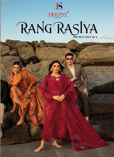 Rang Rasiya Premium Lawn 25 Vol 2 By Deepsy Pakistani Salwar Kameez Orders In India
