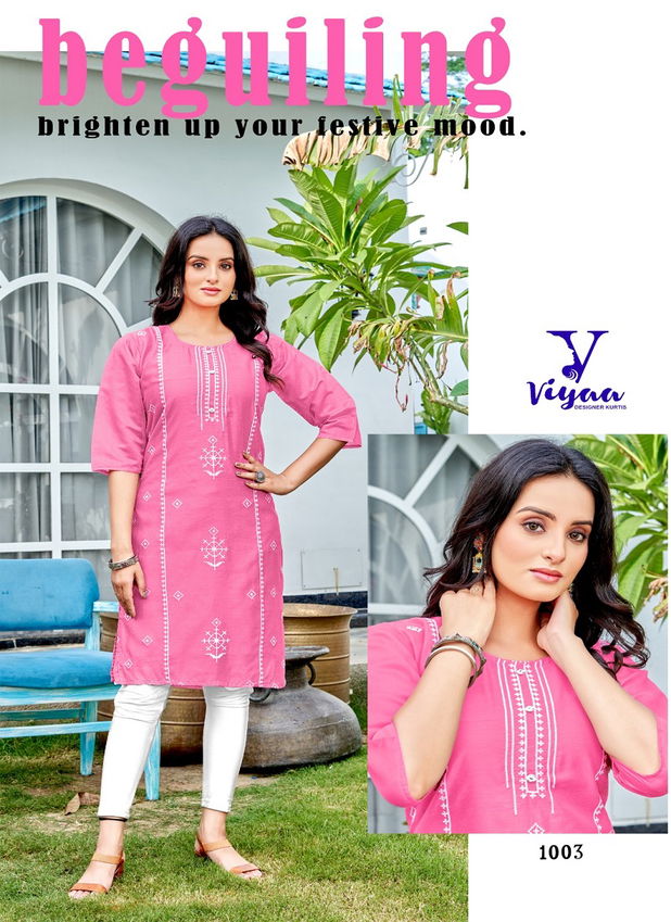 Rang Rasiya V1 By Viyaa Modal Chanderi Designer Kurtis Catalog