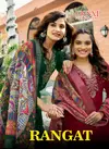 Rangat By Ossm Viscose Embroidery Kurti With Bottom Dupatta Exporters In India