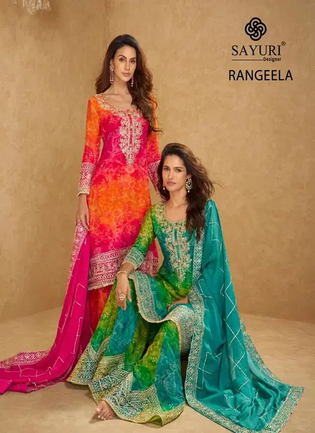 Rangeela By Sayuri Chinon Silk Online Designer Readymade Suits Wholesale