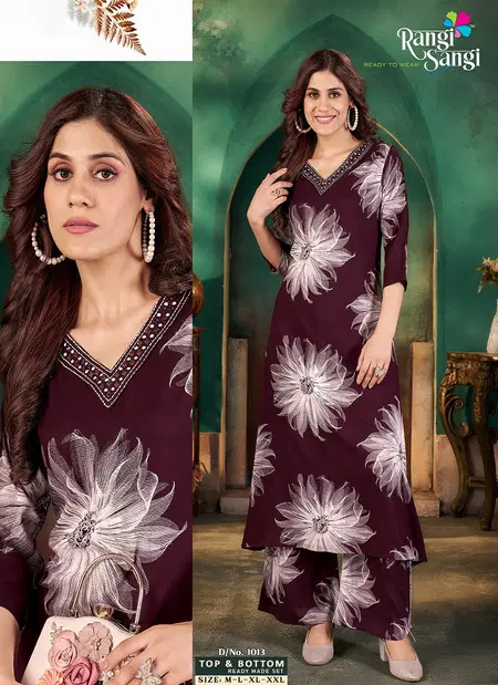 Rangi Sangi Co Ord Sets Long Outfits Rayon Printed Exporters In India