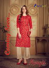 RANGJYOT NARGIS VOL-1 Latest fancy Heavy Designer Festive Wear Dolla silk top With Sequence Work pant Kurtis Collection 