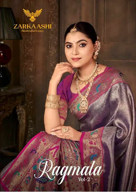 Rangmala Vol 2 By Zarkaashi Banarasi Tissue Wholesale Bridal Saree In India