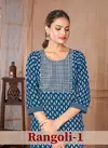 Rangoli By Sangeet Rayon Gold Khadi Printed Kurtis Wholesale Market In Surat