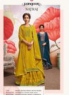 Rangoon Kessi Fabrics has launched Natraj Heavy Rayon with Print Work Top and Lehenga Collections