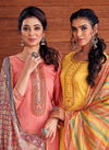 Rangoon Munch Ethnic Wear Printed Heavy Maslin Weaving Ready Made Dress Collection
