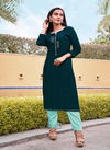 Rangoon Punch Ethnic Wear Rayon Worked Designer Kurti Collection