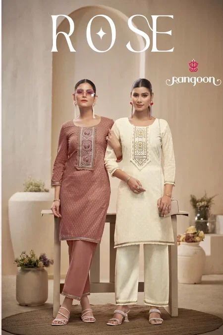 Rose By Rangoon Cotton Dobby Fancy Co Ord Set Bulk Orders In India
