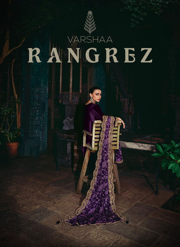 Rangrez By Varsha Russian Silk Designer Salwar Suits Wholesale Online