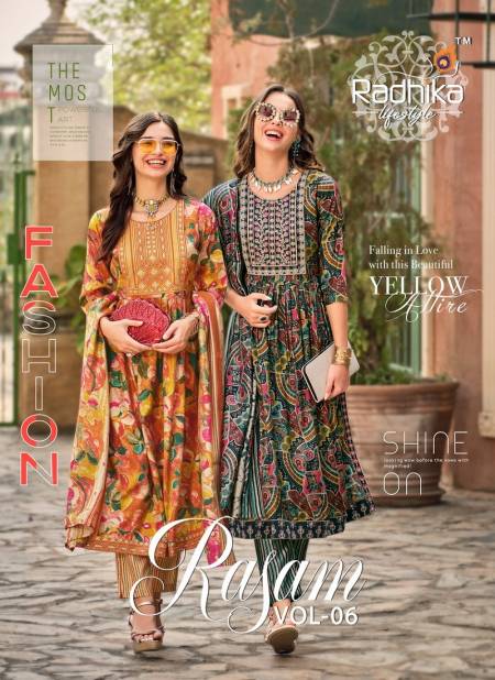 Rasam Vol 6 By Radhika Readymade Suits Wholesale Clothing Suppliers In India
 Catalog