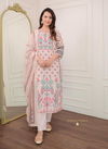 Rashmika By Afsana Muslin Printed Handwork Kurti With Bottom Dupatta Wholesale Price In Surat