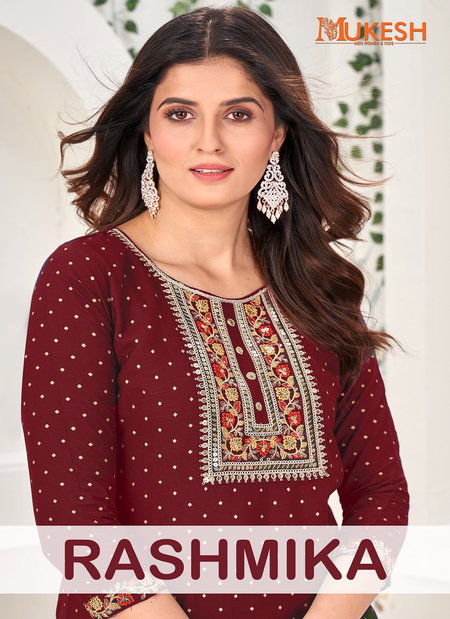Rashmika Mukesh Plus Size Rayon Printed Kurtis Wholesale Shop In Surat
