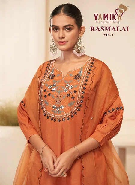 Rasmalai Vol 1 By Vamika Cemric Cotton Kurti With Bottom Dupatta Wholesale Online