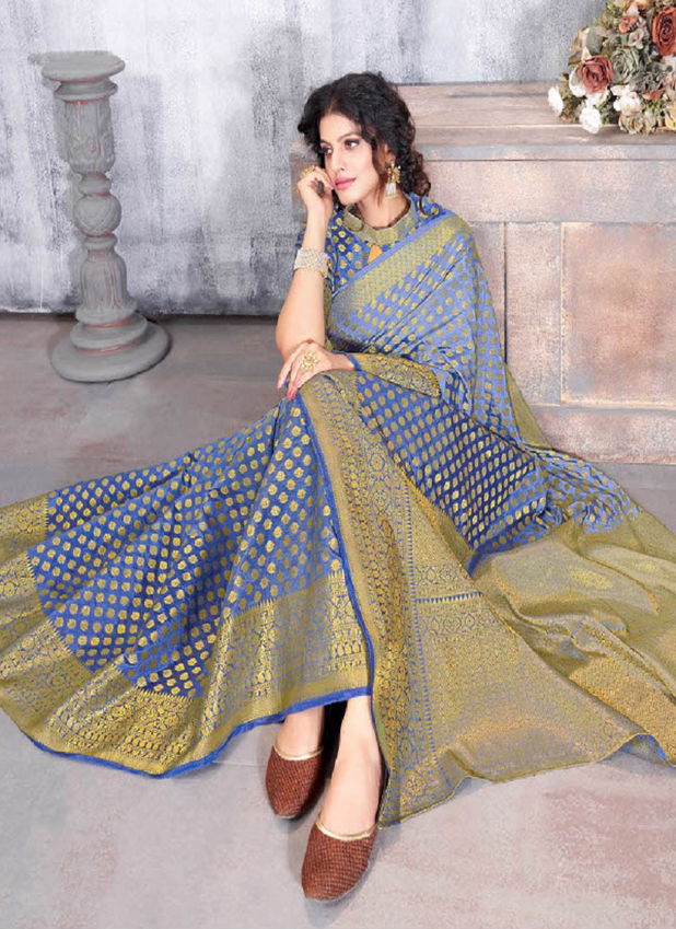 Rati Gajgamini Latest Fancy Designer Stylish Festive Wear Fancy Silk Saree Collection
