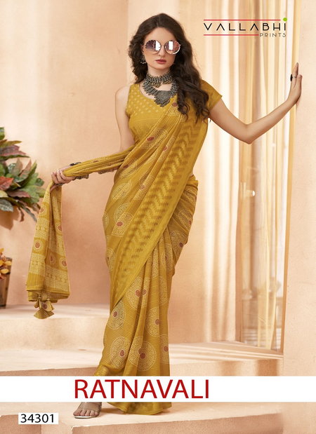 Ratnavali By Vallabhi Georgette Printed Daily Wear Saree wholesale Online