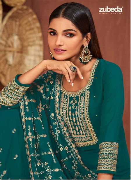 Rauzan By Zubeda Georgette Designer Wedding Salwar Suits Orders In India Catalog