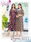 Rayon Belt By Paavi 1001 To 1008 Anarkali Designer Kurtis Exporters in India