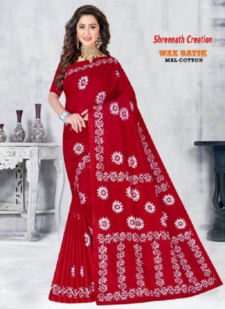 Rayon Wax Batic By Sc Cotton Printed Daily Wear Sarees Wholesale Market In Surat Catalog