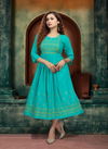 Razzo Zarina Fancy Ethnic Wear Embroidery Work Anarkali Kurti Collection