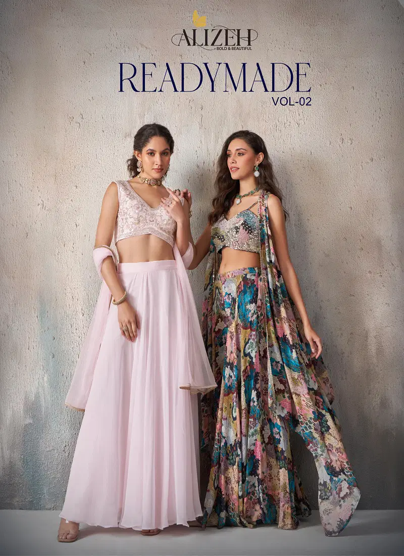 Readymade Vol 2 By Alizeh Indo Western Lehenga Wholesalers In India Catalog