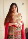 Red Tree Maslin Printed Kurti With Bottom Dupatta Suppliers in India
