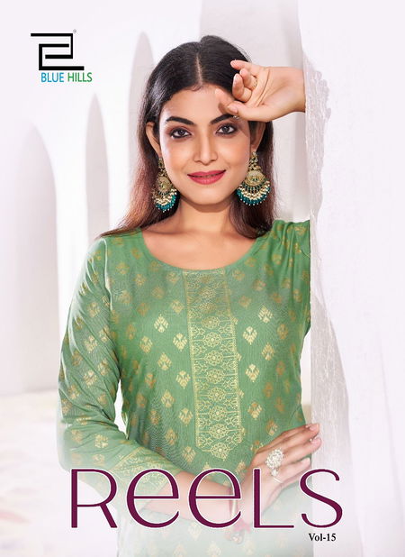 Reels Vol 15 By Blue Hills Rayon Kurti With Bottom Wholesale Online Catalog