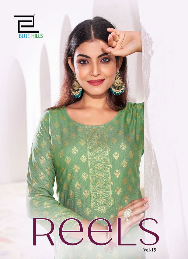 Reels Vol 15 By Blue Hills Rayon Kurti With Bottom Wholesale Online