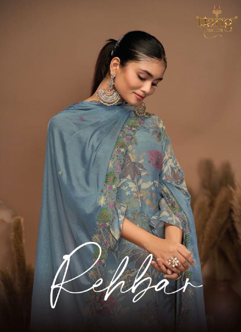 Rehbar By Rang Viscose Digital Printed Wholesale Dress Material Suppliers In Mumbai Catalog